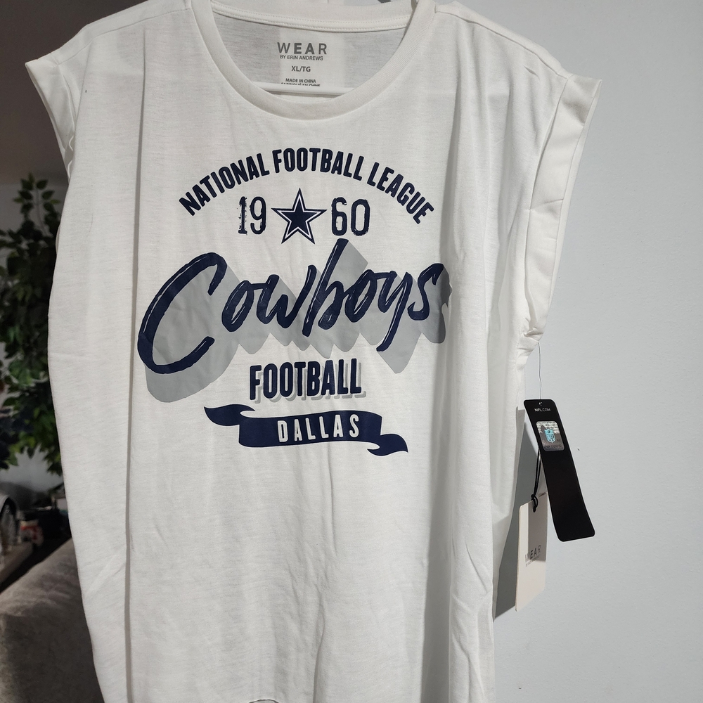 Team Apparel White and Blue Women's Top